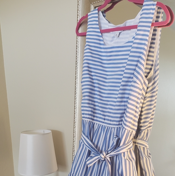 Kim Rogers Dresses & Skirts - 🌻kim rogers🌻: blue and white stripe midi dress